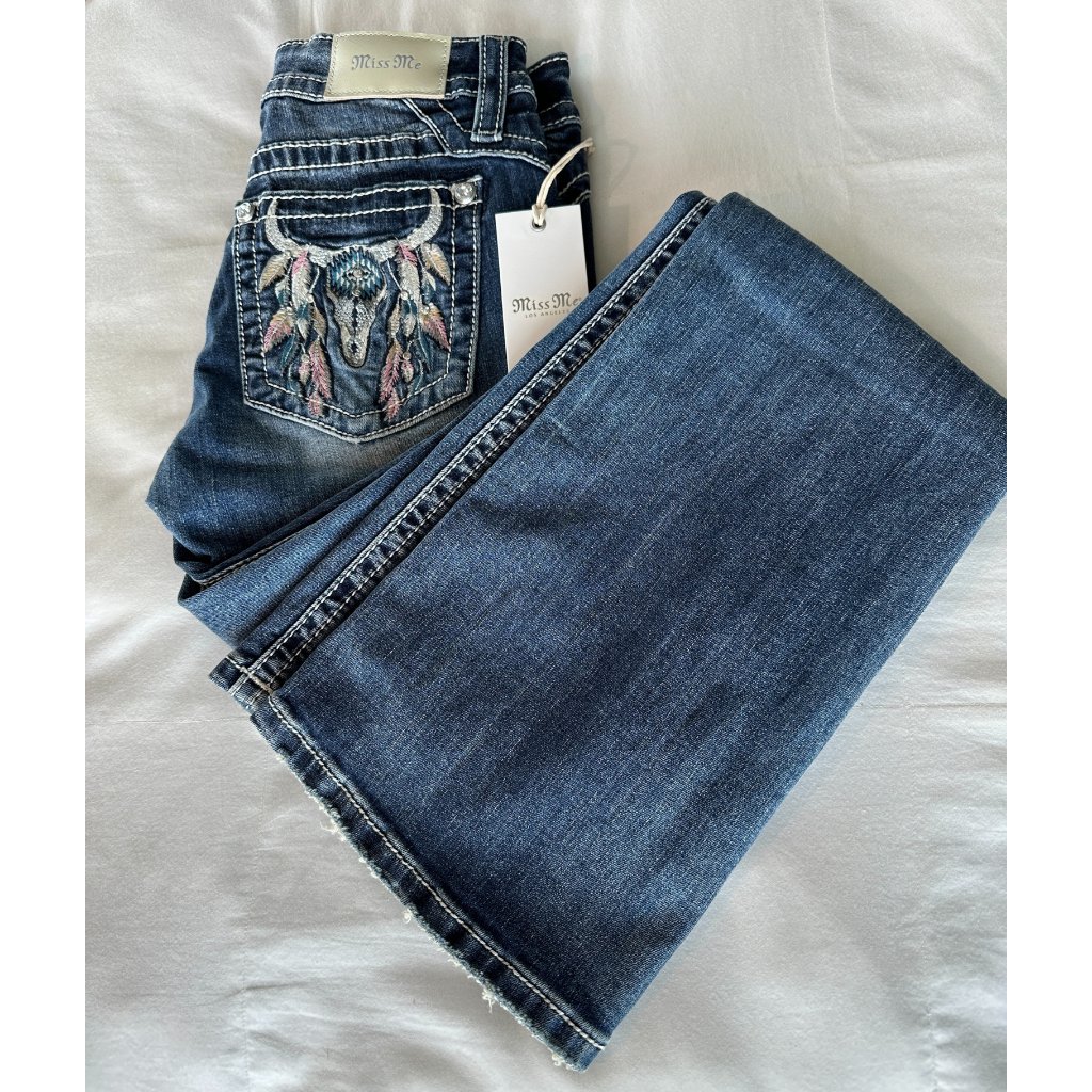Miss Me Low Rise Bootcut Jeans Size 25 Nwt